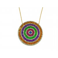 Silver    necklace    with    pendant                                     103-925K