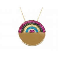 Silver    necklace    with    pendant                                     109-925K