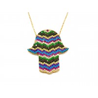 Silver    necklace    with    pendant                                     11-925K