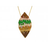 Silver    necklace    with    pendant                                     116-925K