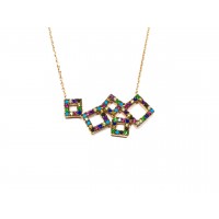 Silver    necklace    with    pendant                                     132-925K