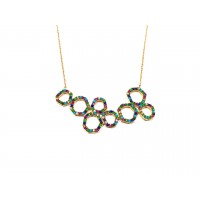 Silver    necklace    with    pendant                                     137-925K