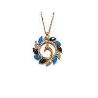Silver    necklace    with    pendant                                     139-925K
