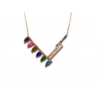 Silver    necklace    with    pendant                                     145-925K