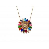 Silver    necklace    with    pendant                                     148-925K