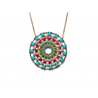 Silver    necklace    with    pendant                                     149-925K