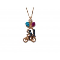 Silver    necklace    with    pendant                                     151-925K