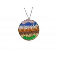 Silver    necklace    with    pendant                                     157-925K