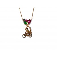 Silver    necklace    with    pendant                                     161-925K