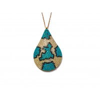 Silver    necklace    with    pendant                                     170-925K