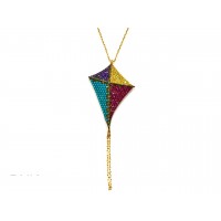 Silver    necklace    with    pendant                                     39-925K