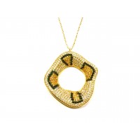Silver    necklace    with    pendant                                     49-925K