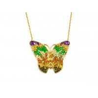 Silver    necklace    with    pendant                                     52-925K