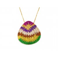 Silver    necklace    with    pendant                                     79-925K