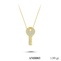 Silver    necklace    with    pendant                                          ANH003-925K