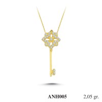 Silver    necklace    with    pendant                                          ANH005-925K