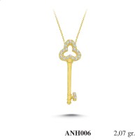 Silver    necklace    with    pendant                                          ANH006-925K