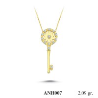 Silver    necklace    with    pendant                                          ANH007-925K