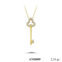 Silver    necklace    with    pendant                                          ANH009-925K