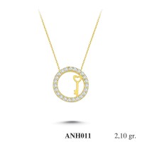 Silver    necklace    with    pendant                                          ANH011-925K