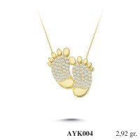 Silver    necklace    with    pendant                                          AYK004-925K