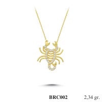 Silver    necklace    with    pendant                                          BRC002-925K