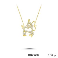 Silver    necklace    with    pendant                                          BRC008-925K