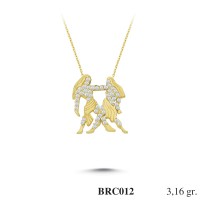 Silver    necklace    with    pendant                                          BRC012-925K