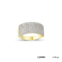  Silver Ring with stone CSD02-925K