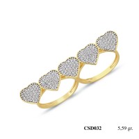  Silver Ring with stone CSD032-925K