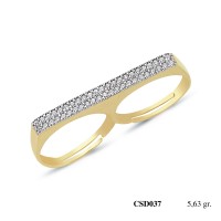  Silver Ring with stone CSD037-925K
