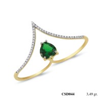  Silver Ring with stone CSD044-925K
