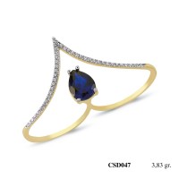  Silver Ring with stone CSD047-925K