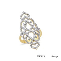  Silver Ring with stone CSD053-925K
