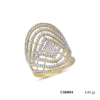  Silver Ring with stone CSD054-925K