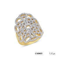  Silver Ring with stone CSD055-925K