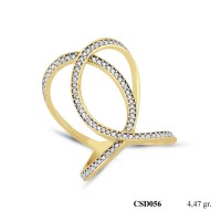  Silver Ring with stone CSD056-925K