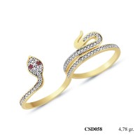 Silver Ring with stone CSD058-925K
