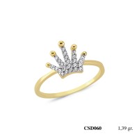  Silver Ring with stone CSD060-925K