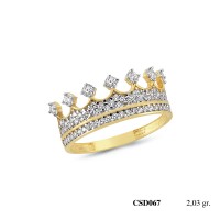  Silver Ring with stone CSD067-925K