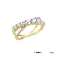  Silver Ring with stone CSD068-925K