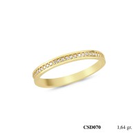  Silver Ring with stone CSD070-925K