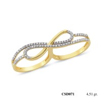  Silver Ring with stone CSD071-925K