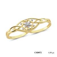  Silver Ring with stone CSD072-925K