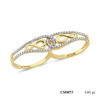  Silver Ring with stone CSD073-925K