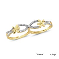  Silver Ring with stone CSD074-925K