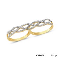  Silver Ring with stone CSD076-925K