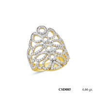  Silver Ring with stone CSD085-925K