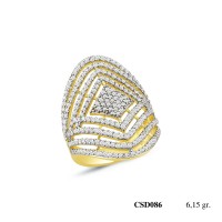  Silver Ring with stone CSD086-925K