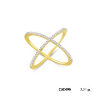 Silver Ring with stone CSD090-925K